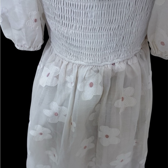 Baltic Born Cream Smocked Dress - Picture 3 of 4